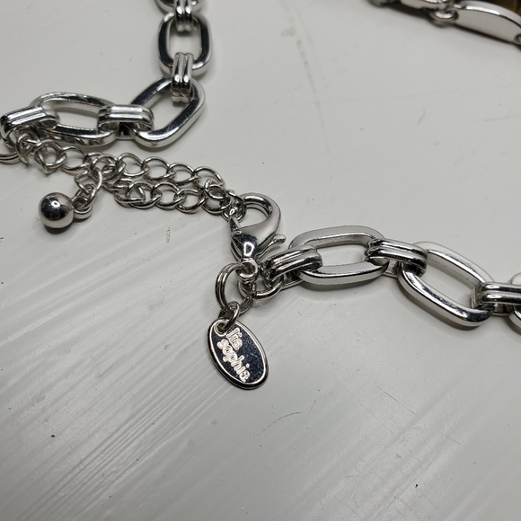 Lia Sophia Zocala Spotted Stone Bib Necklace - Picture 8 of 11